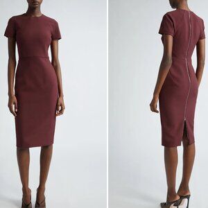 Victoria Beckam stretch crepe Sheath Dress